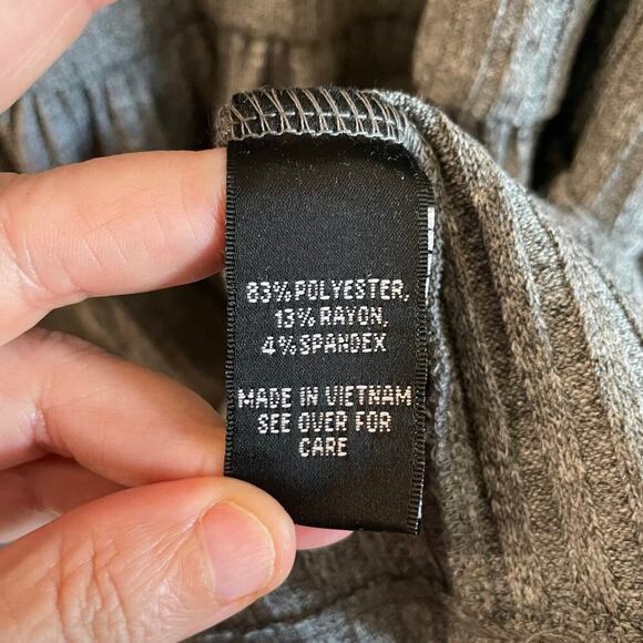 NWT Women’s AGB Dress Heather Grey ribbed knit comfort long sleeve size XL - Picture 5 of 14